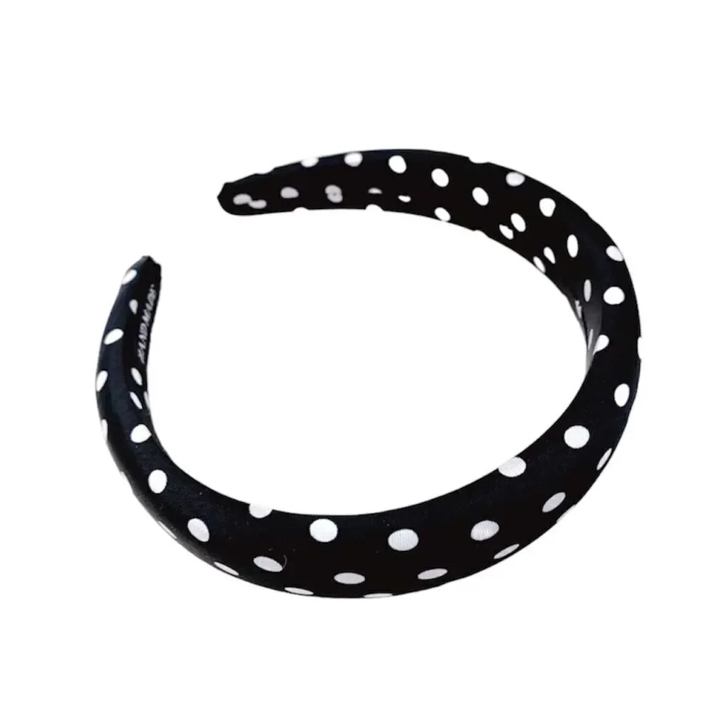 Black & White Polka Dot Headband